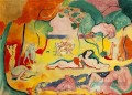 peinture tableau - Le bonheur de vivre La Joie de vivre fauvisme abstrait Henri Matisse
